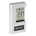 Matte Metal See Through Digital Alarm Clock w/ Temperature & Calendar
